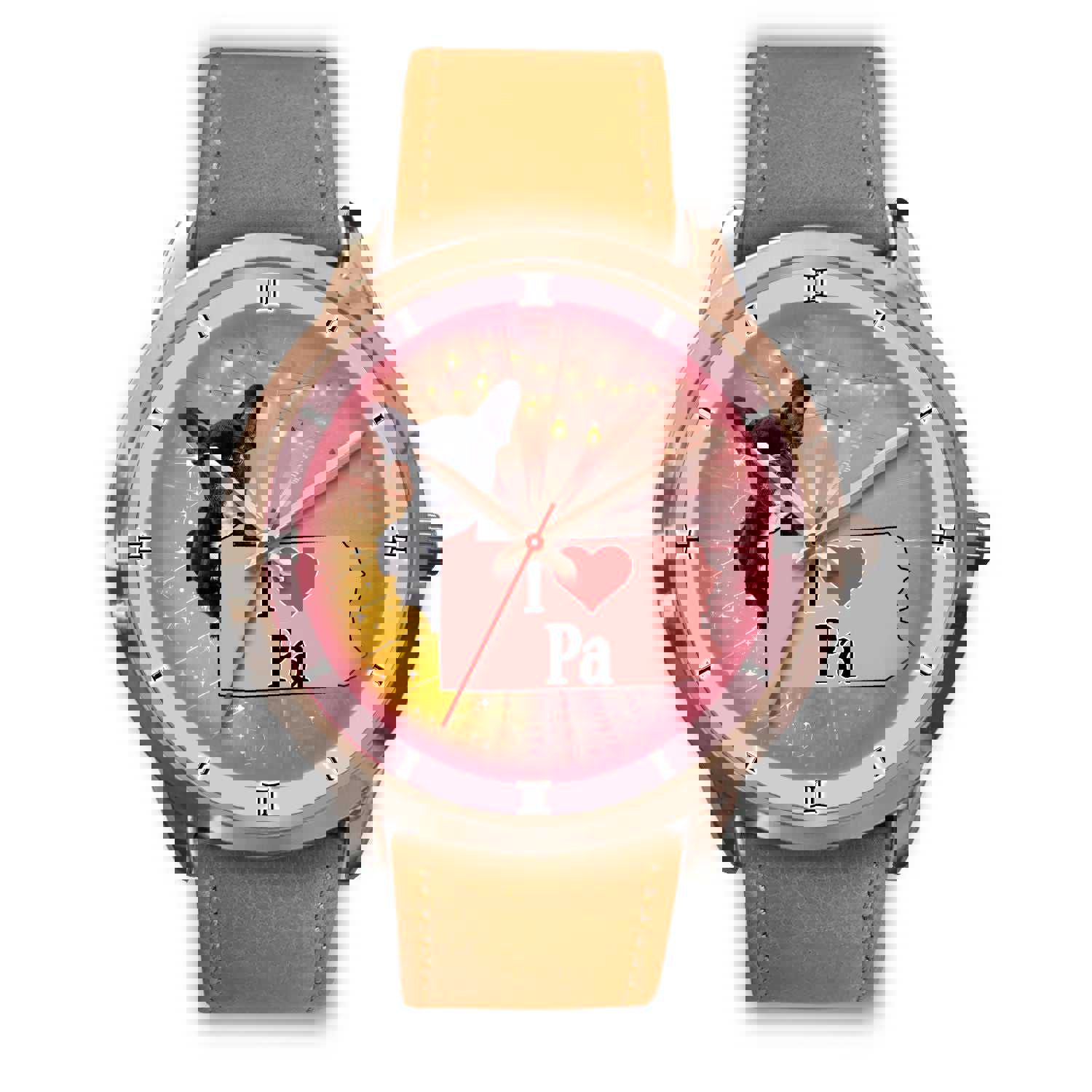 Cute French Bulldog Pennsylvania Christmas Special Wrist Watch