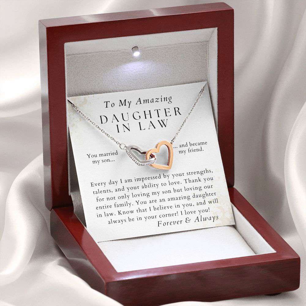 Always In Your Corner - Heartfelt Gift for Daughter-in-Law - Pendant Necklace