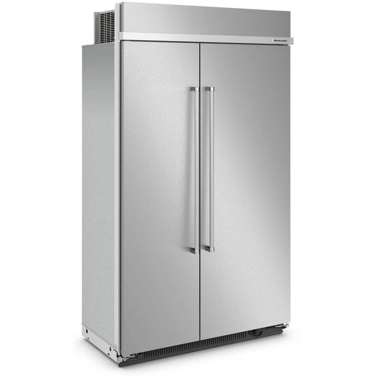 KitchenAid 48-inch Built-In Side-by-Side Refrigerator with Internal Ice Maker