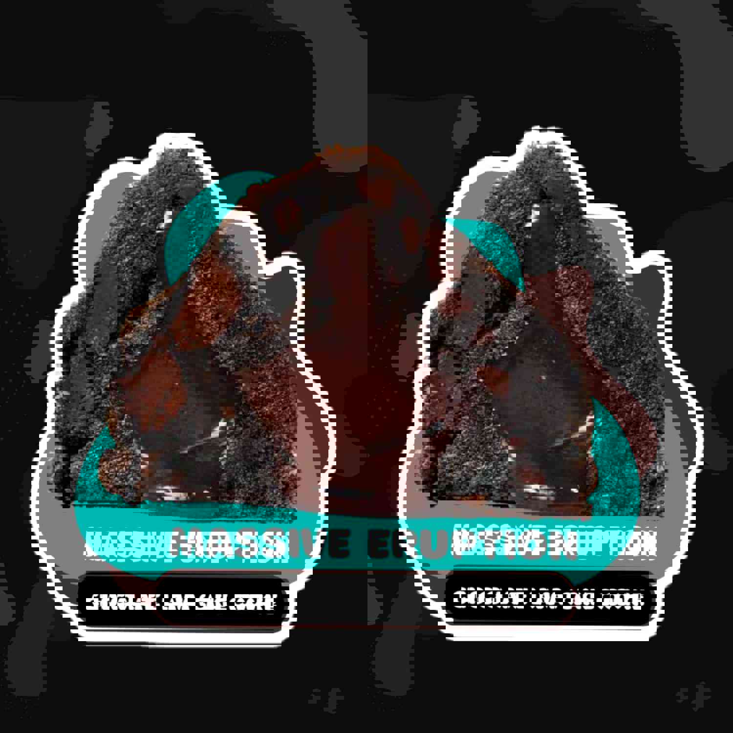 Massive Eruption Die-Cut Sticker - Durable Vinyl for Bubble-Free Application