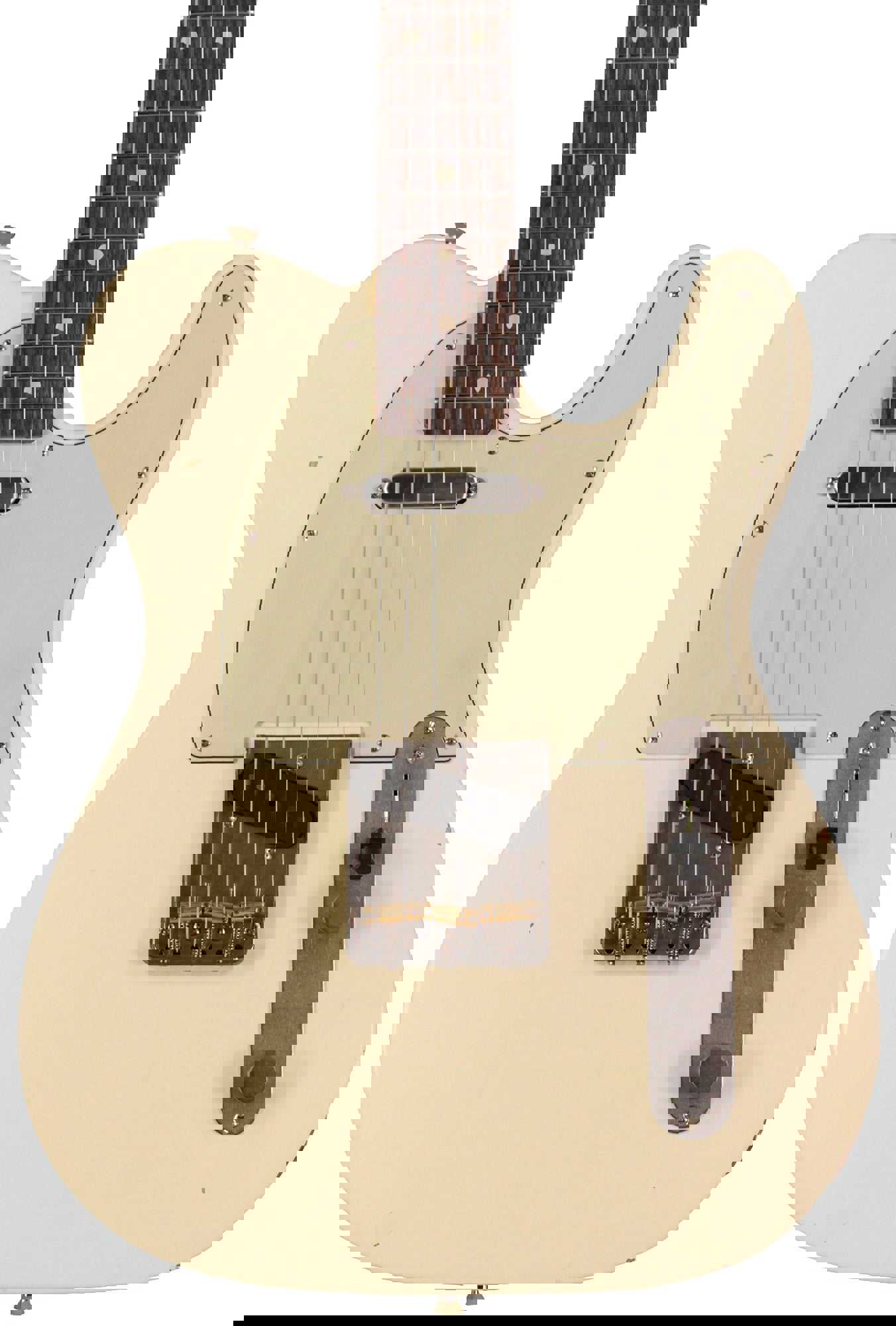 Nash T-63 Guitar, Olympic White, Light Aging - Vintage Tele Model with Lollar Pickups