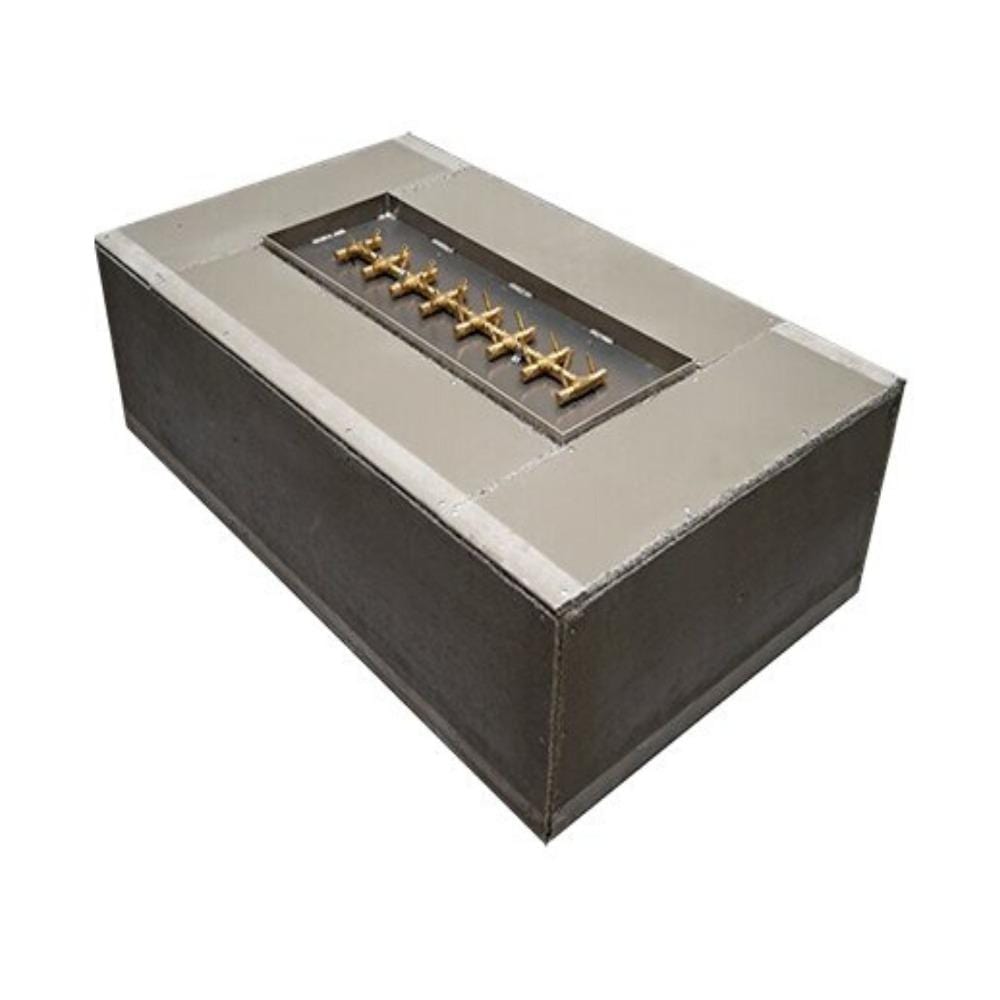 Warming Trends Ready to Finish Rectangular Gas Fire Pit, 48-Inch to 72-Inch Long