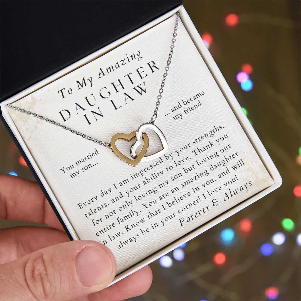 Always In Your Corner - Heartfelt Gift for Daughter-in-Law - Pendant Necklace