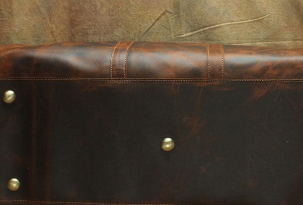 Leather Men's Weekender Travel Duffle Bag Vintage Overnight Bag