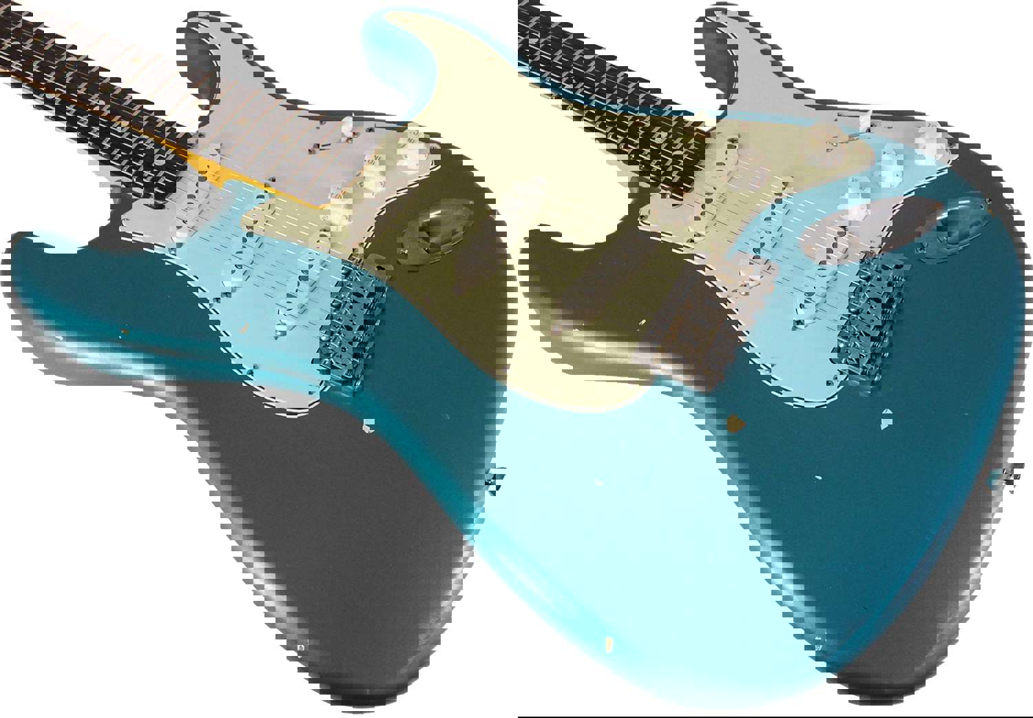 Nash S-63 Guitar, Ocean Turquoise Metallic, Light Aging