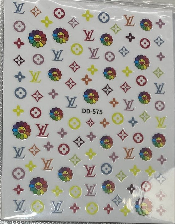 3D Luxury Designer LOGO Nail Stickers - Collection