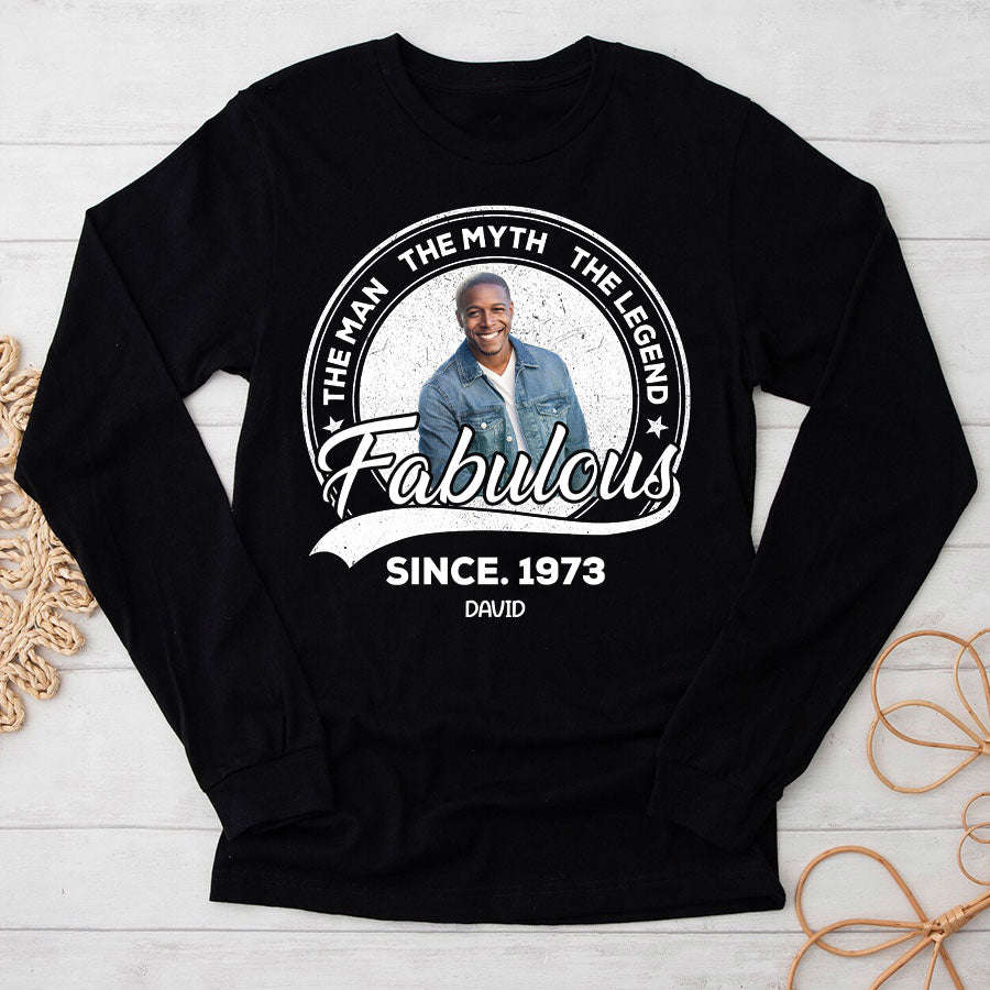 50th Birthday Shirts - Custom Turning 50 Shirt for Men, 50 And Fabulous Shirt, 1973 Shirt