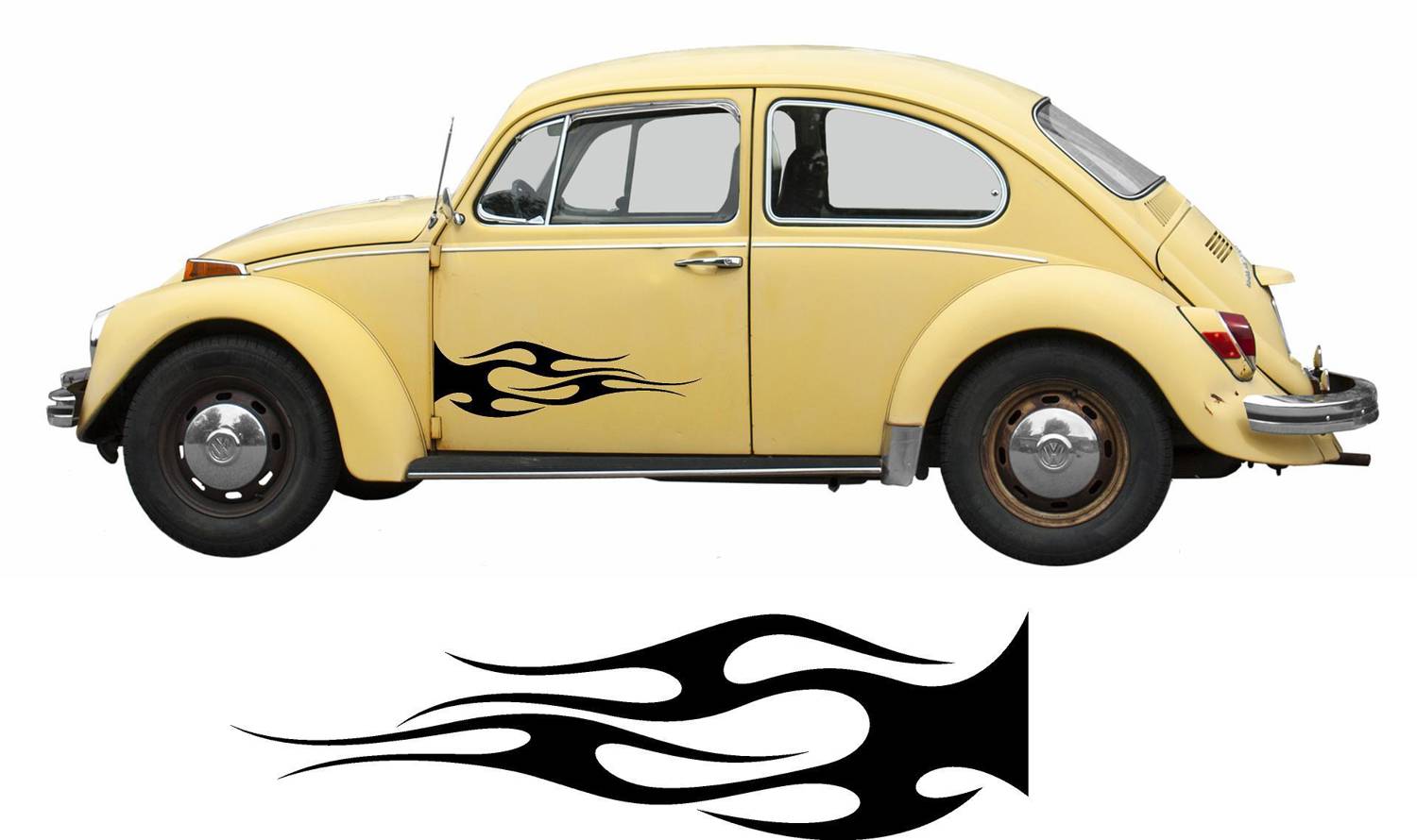 Smart Tribal Flame Decals for Cars and Trucks - High Gloss Vinyl Stickers ST-00