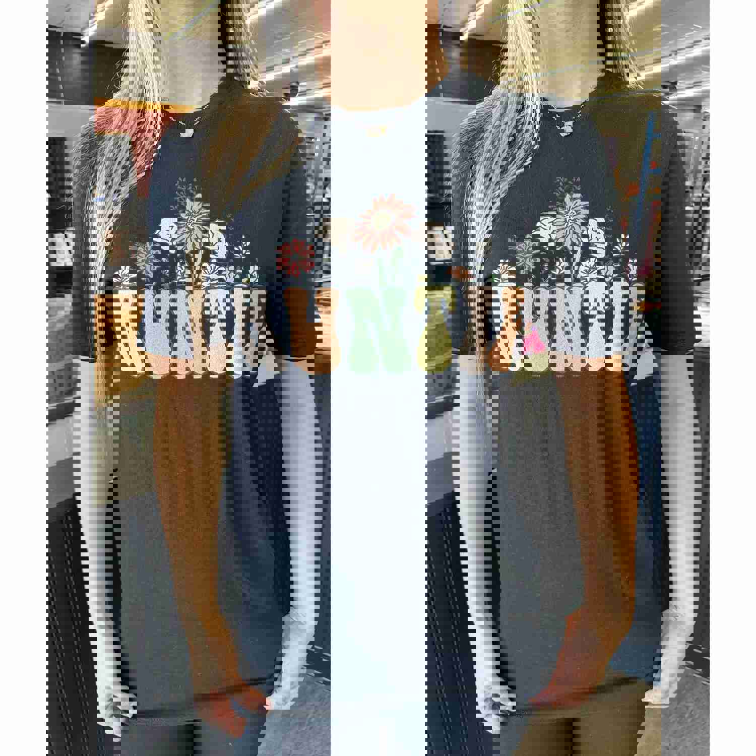 Aunt Floral Tee or Sweatshirt