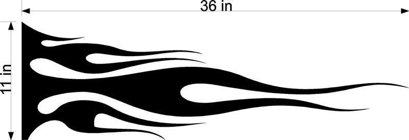 Racing Flames Auto Truck Boat Car Stickers Decals Side Sets EZ108