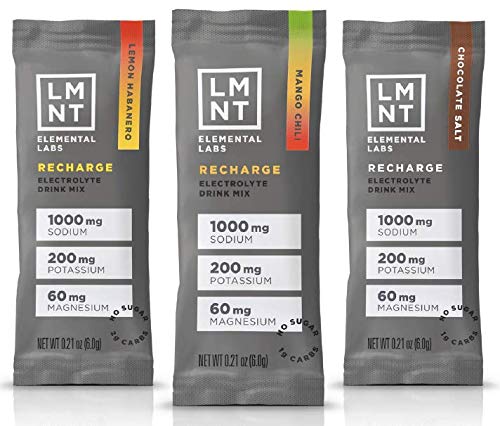 LMNT Keto Electrolyte Drink Mix - Paleo Hydration Powder, No Sugar, No Artificial Ingredients, Fiesta Pack (12 Stick Packs)