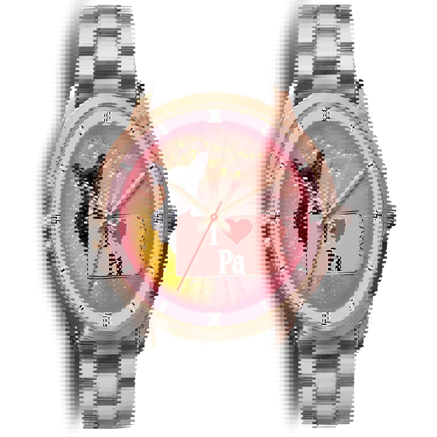 Cute French Bulldog Pennsylvania Christmas Special Wrist Watch