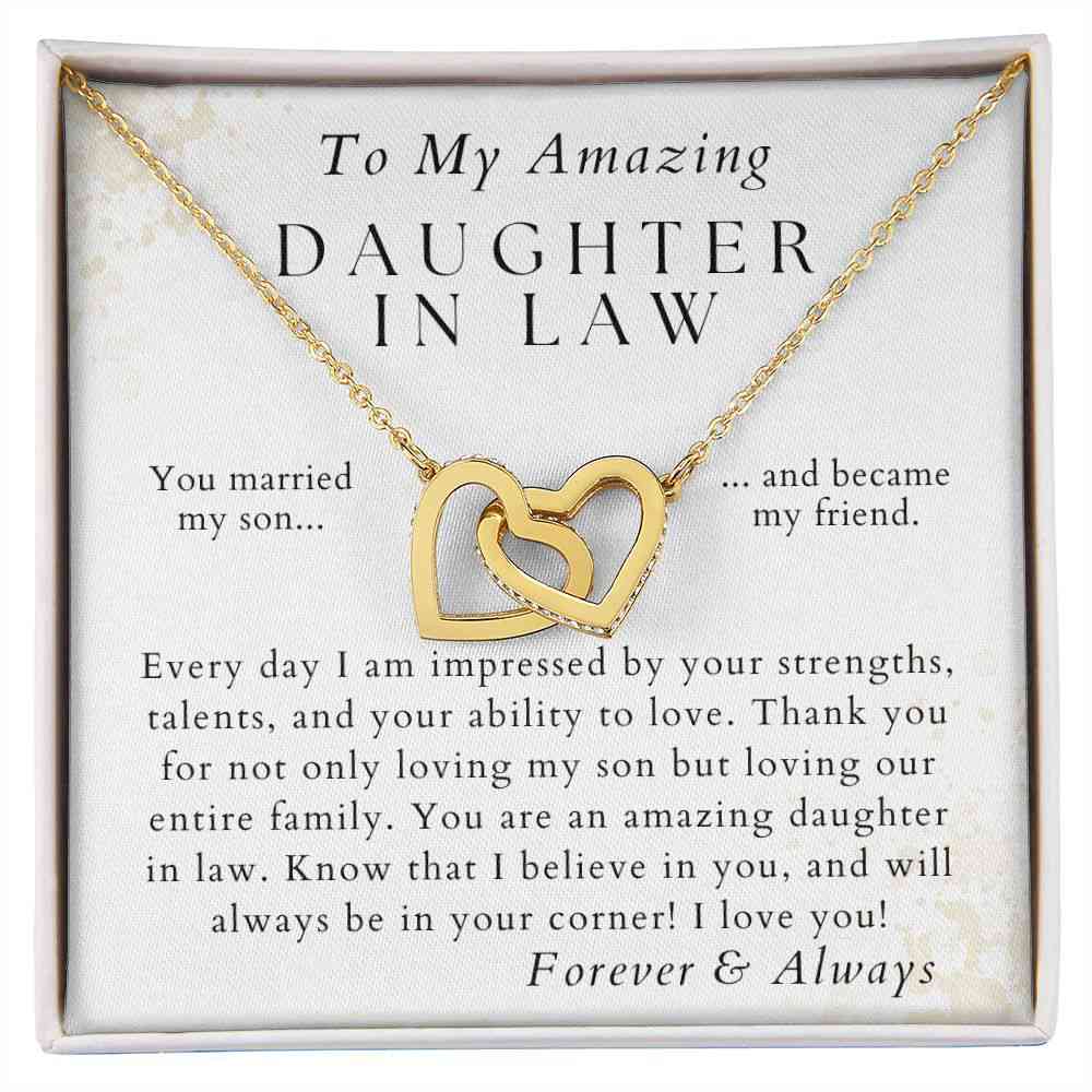 Always In Your Corner - Heartfelt Gift for Daughter-in-Law - Pendant Necklace
