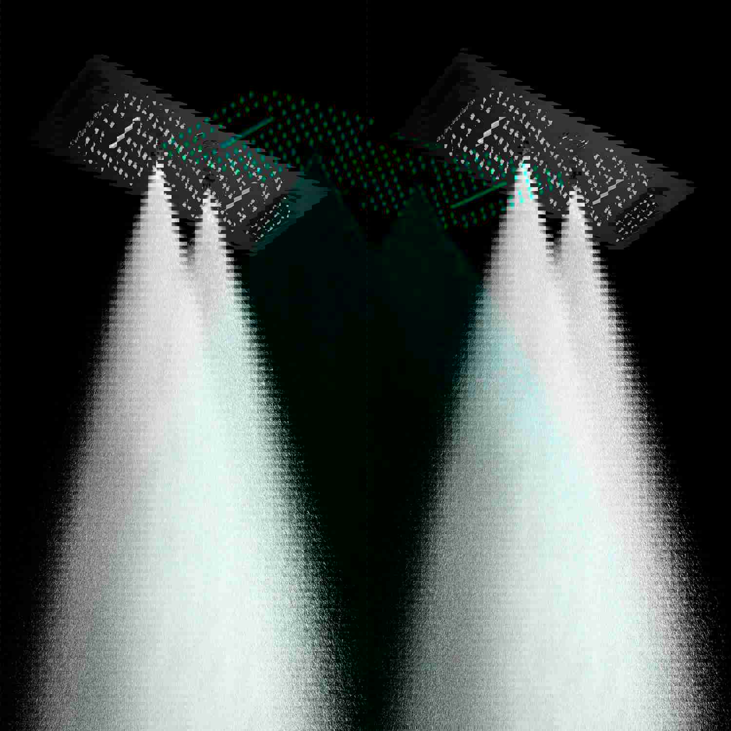 ALAMERE 36 IN DUAL SHOWERHEAD 7 FUNCTIONS COMPLETE LED MUSIC SHOWER SYSTEM