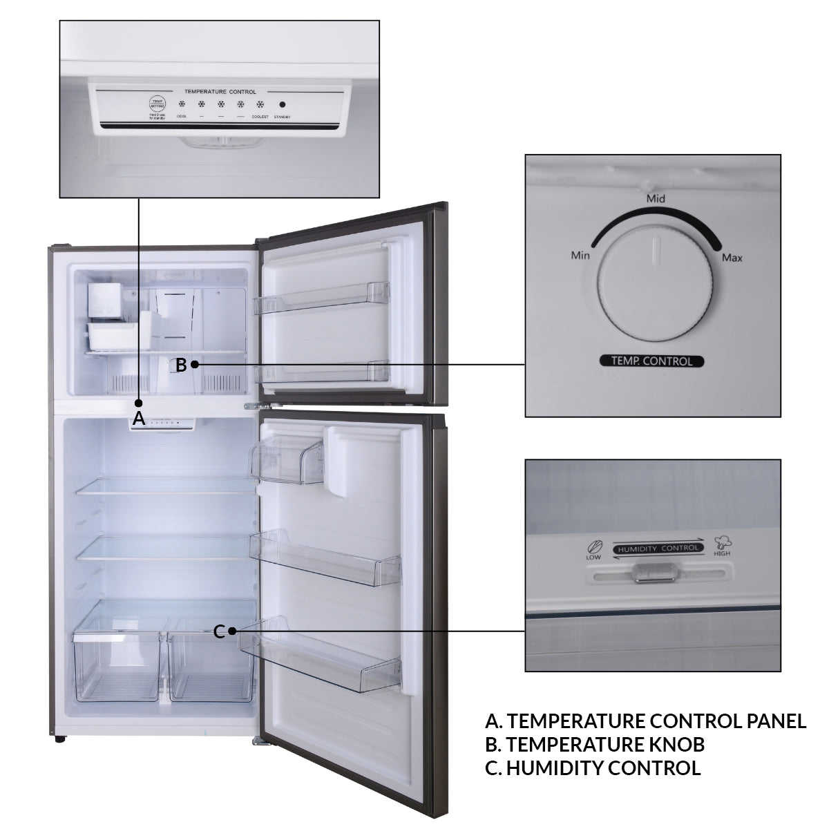 ConServ TMRI 180 S Top Mount Refrigerator-Freezer with Ice Maker