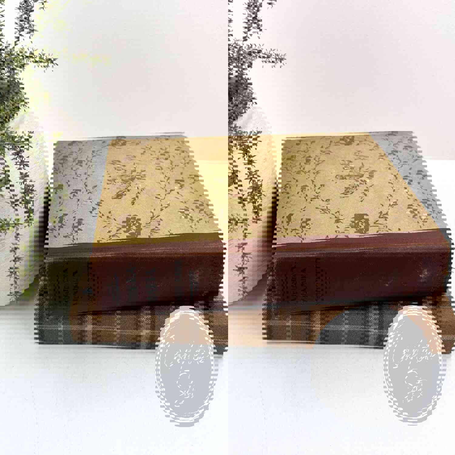 Brown Decorative Book Set for Home Decor