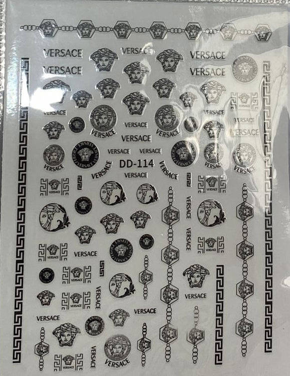 3D Luxury Designer LOGO Nail Stickers - Collection