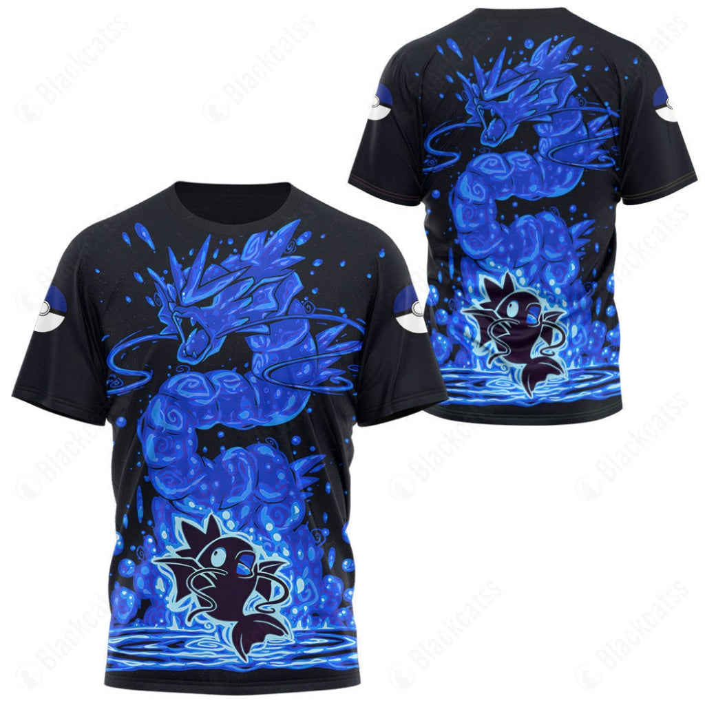 Evolve Magikarp into Gyarados Custom T-Shirt - High-Quality Apparel