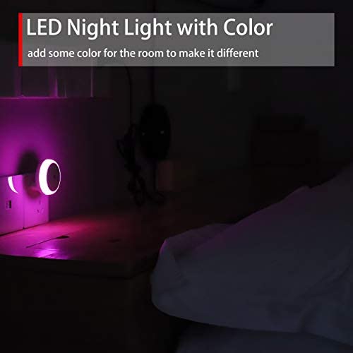 SerieCozy Pink LED Night Light with Dusk to Dawn Sensor - 2 Pack