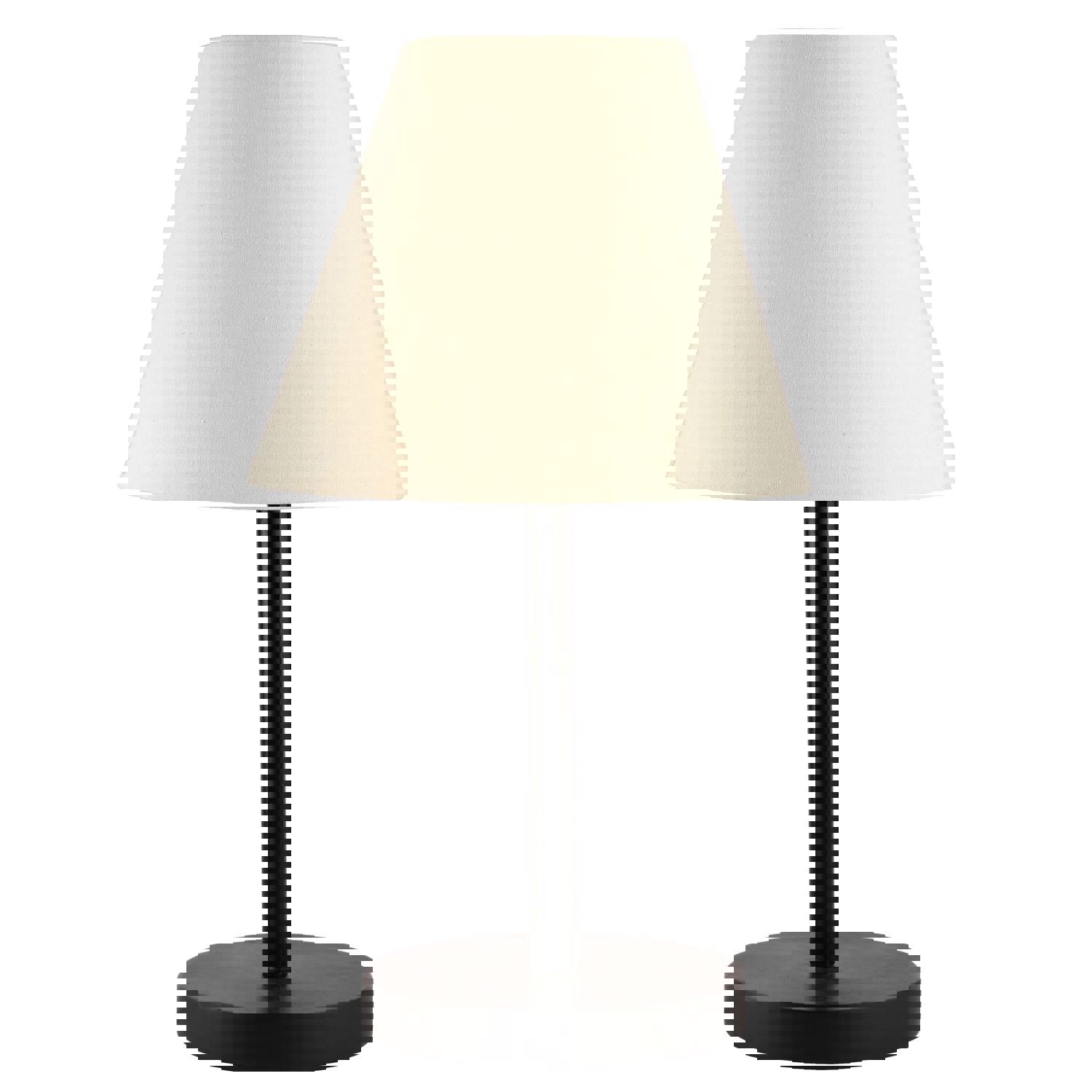 BTR CRAFTS Raven Black Metal Table Lamp Conical Shade (Pack of 2)