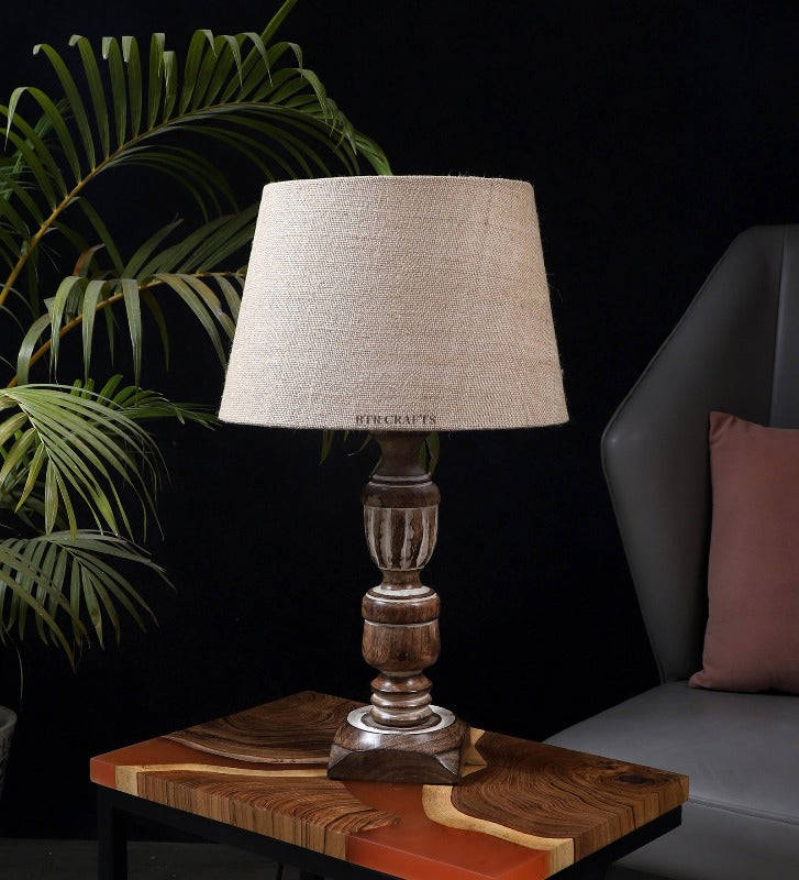 BTR CRAFTS Rustic Table Lamp (Bulb not Included)