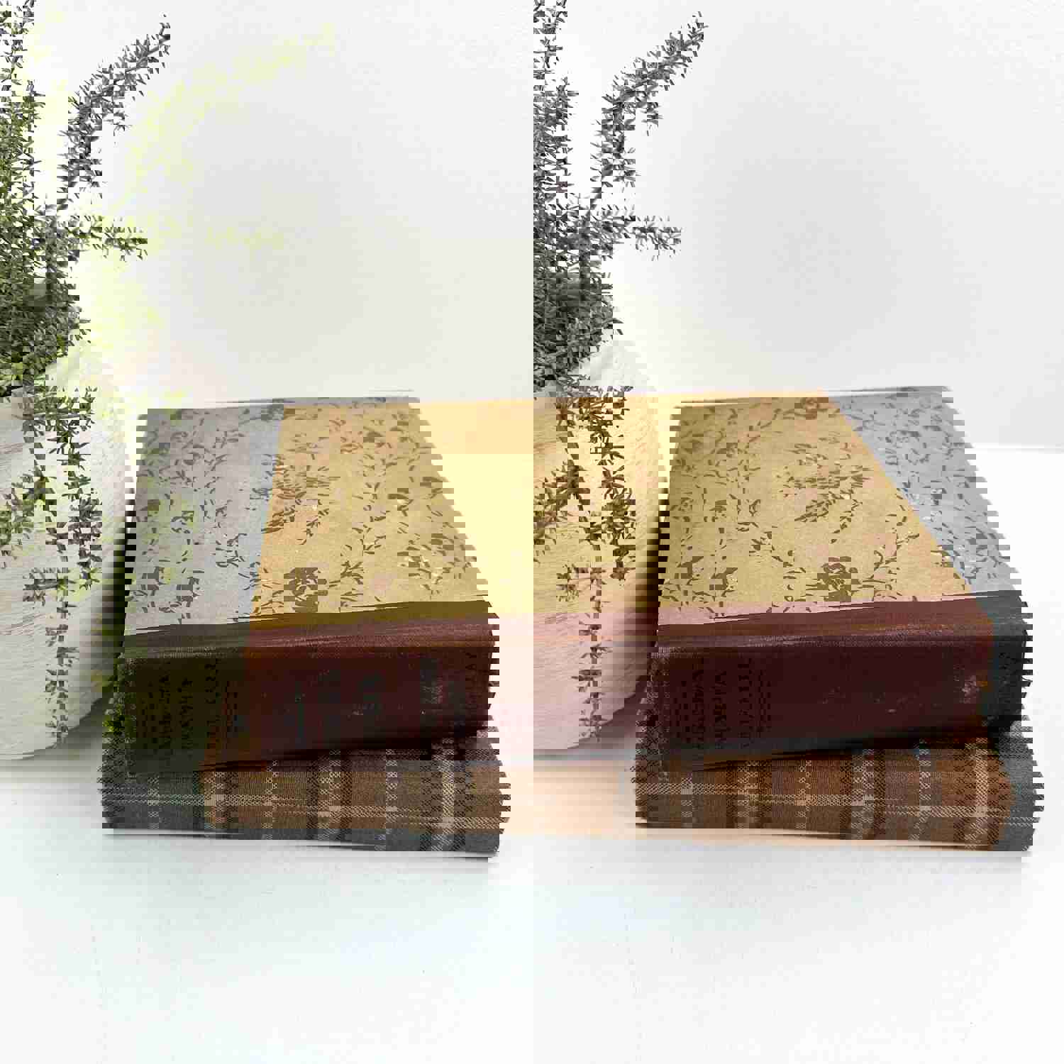 Brown Decorative Book Set for Home Decor