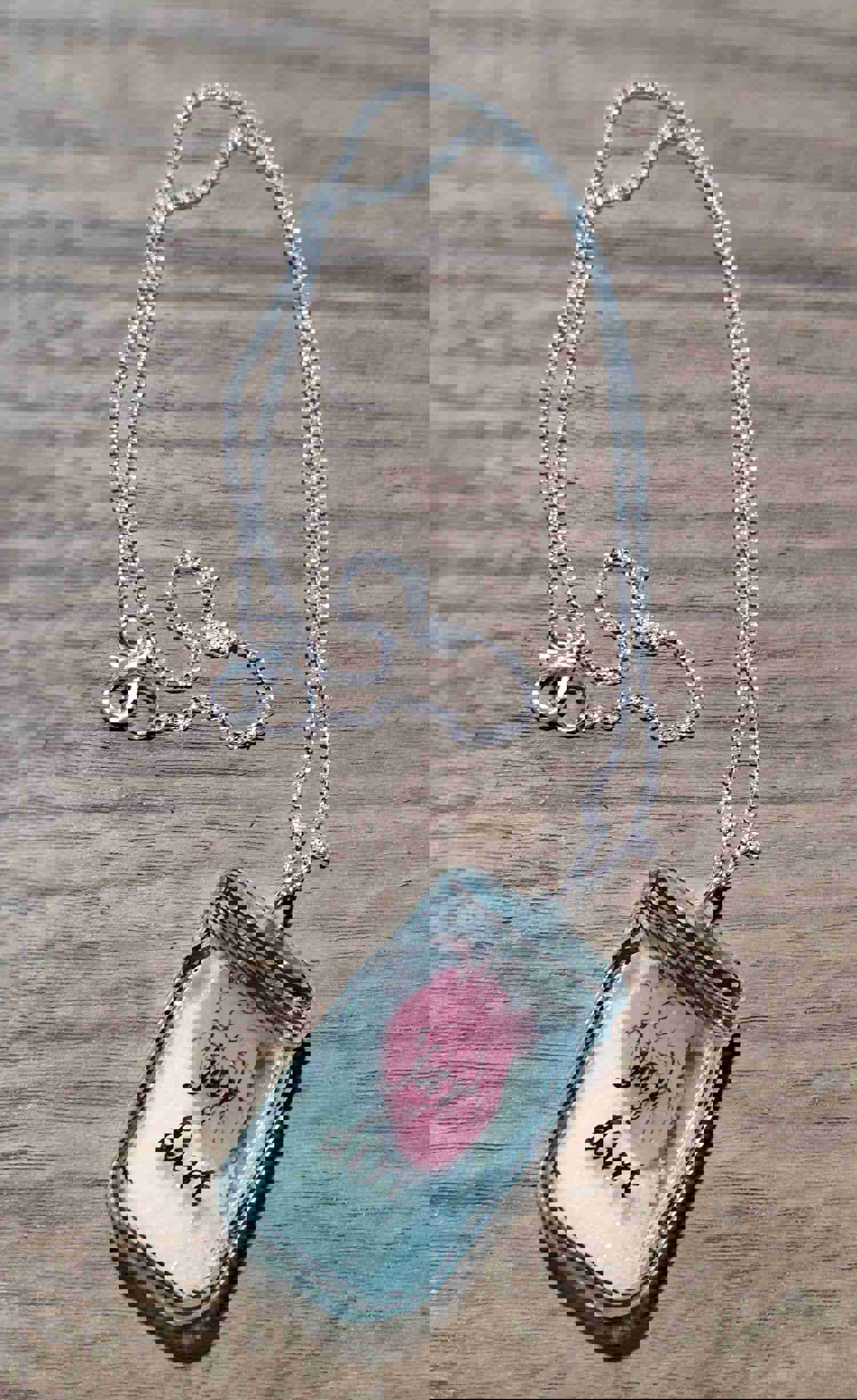 Davy Jones Heart Statement Pendant Necklace with Glowing Pink Heart, Pirate Night Disney-Inspired