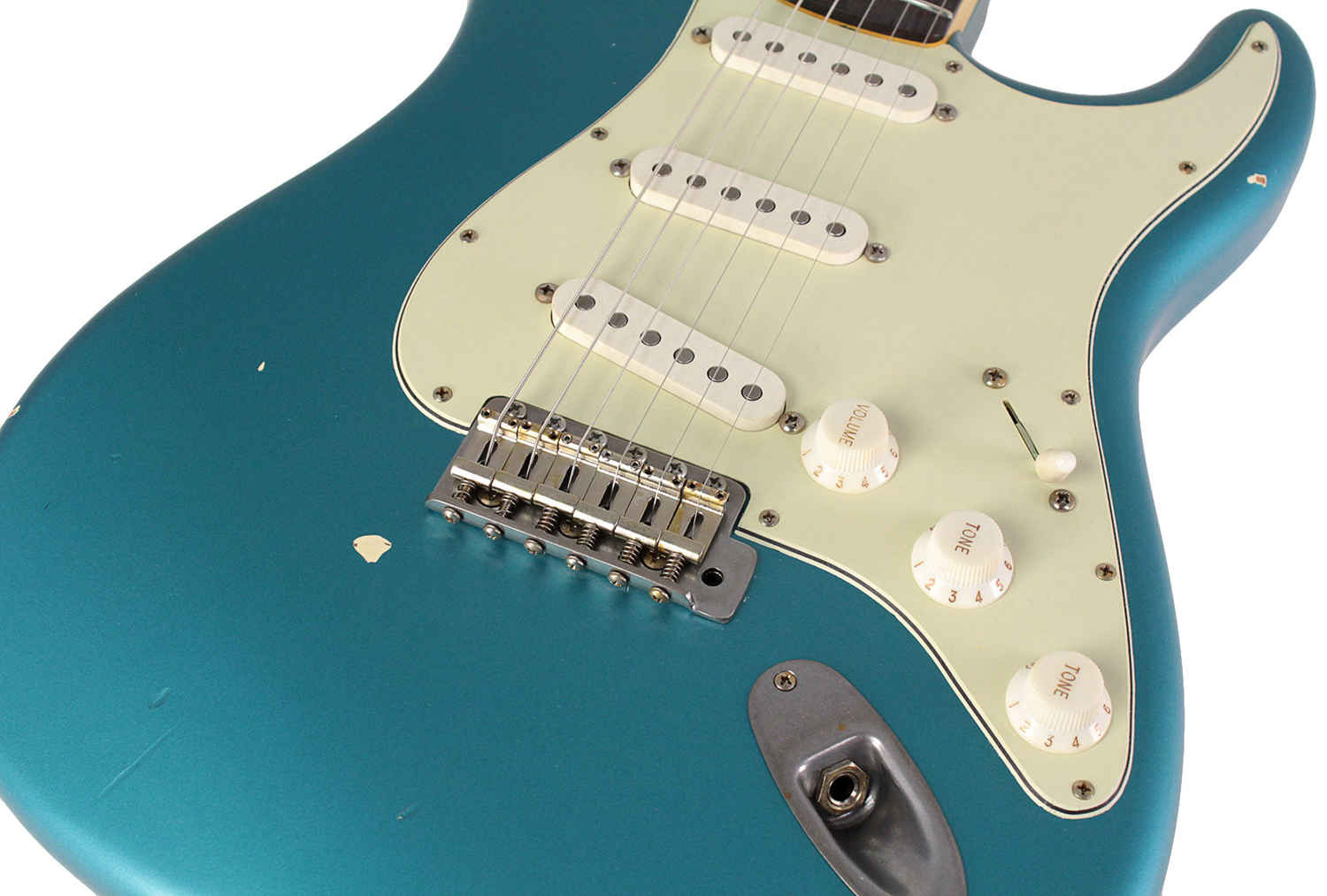 Nash S-63 Guitar, Ocean Turquoise Metallic, Light Aging