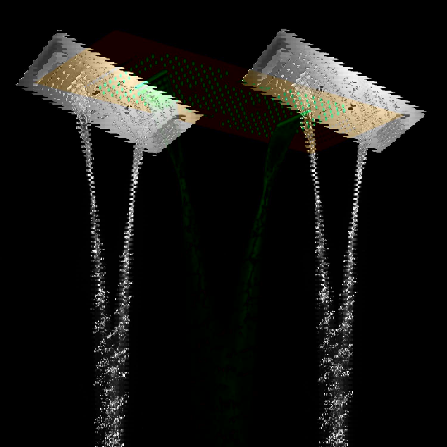 ALAMERE 36 IN DUAL SHOWERHEAD 7 FUNCTIONS COMPLETE LED MUSIC SHOWER SYSTEM