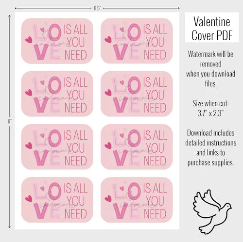 Cute DIY Valentines Crafts Digital Kit - Instant Download for Charming Favors