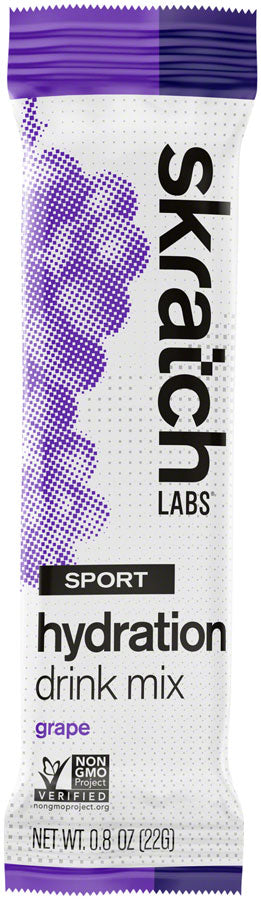 Skratch Labs Sport Hydration Drink Mix - Grape Single Serving 20 Pack