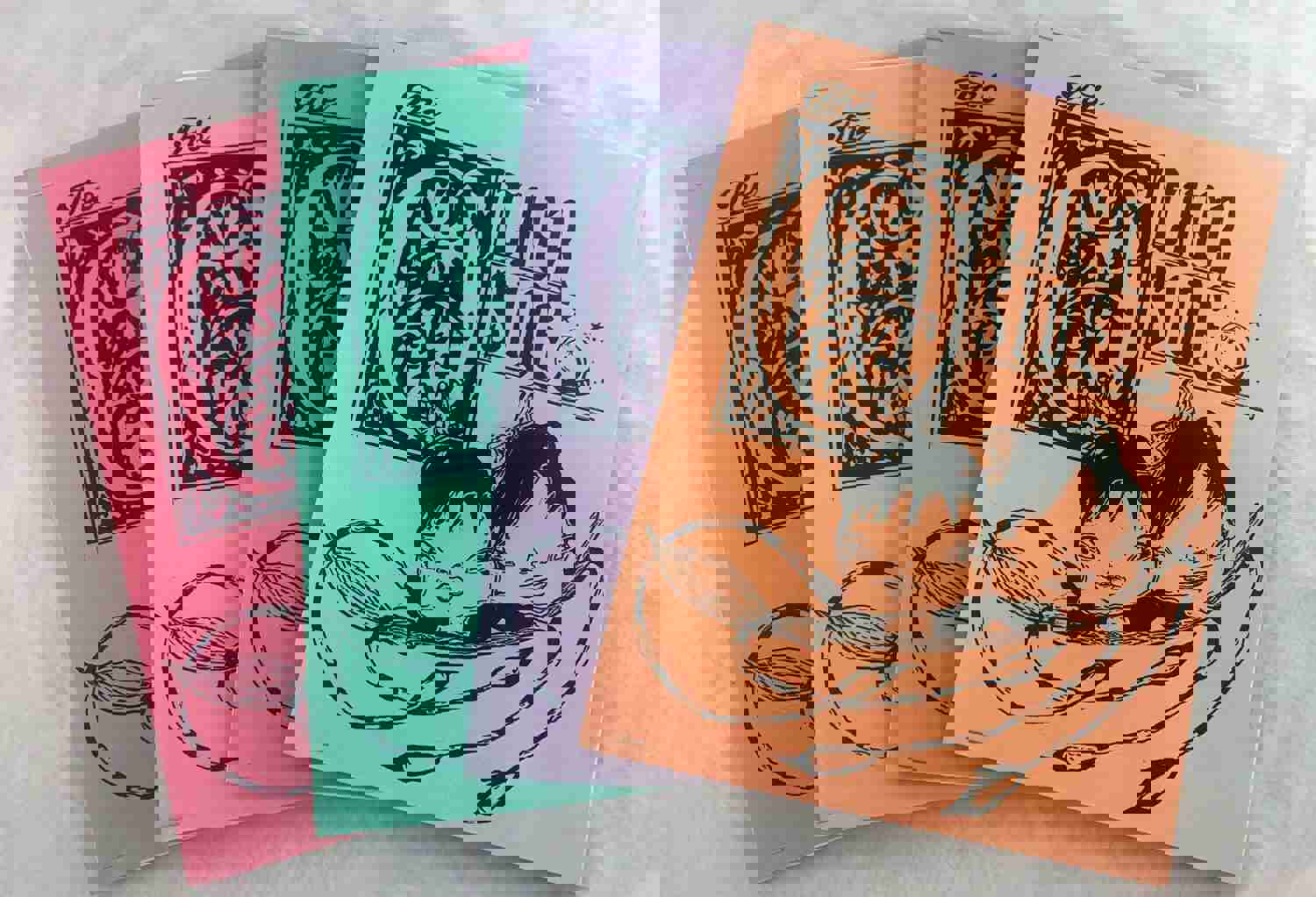 The Other Side Risograph Pop Up Book Zine