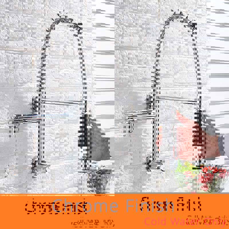 MIRODEMI® Wall Mounted Swivel Side Sprayer Dual Spout Kitchen Tap