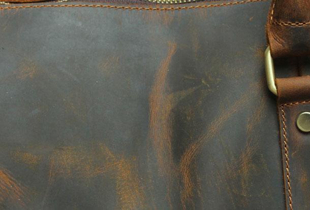 Leather Men's Weekender Travel Duffle Bag Vintage Overnight Bag
