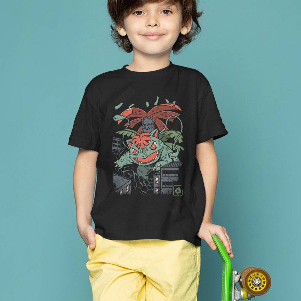 PKM Venusaur Grass Kaiju Kid Custom Graphic T-Shirt