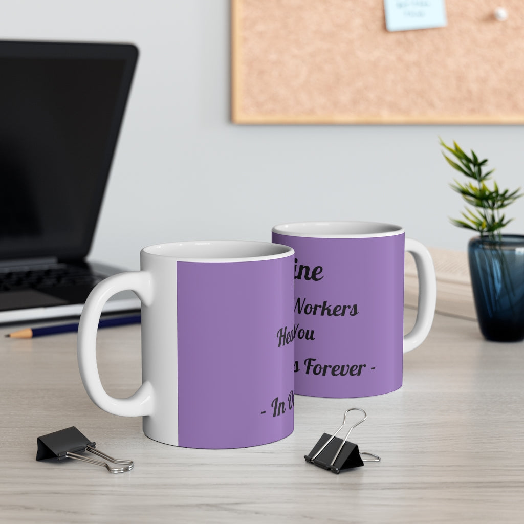 Frontline Healthcare Workers Purple Ceramic Mug 11oz