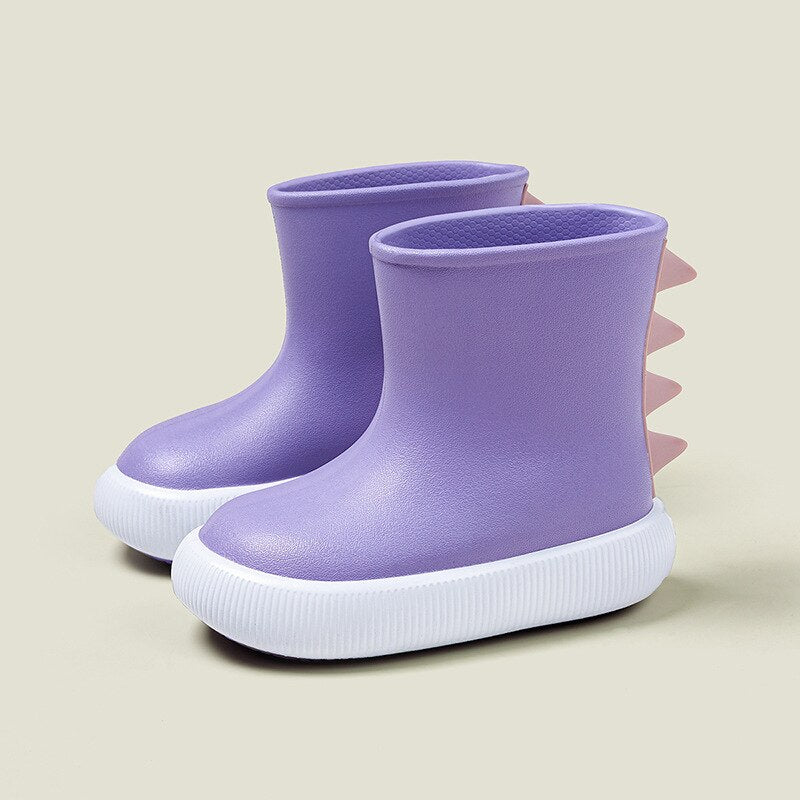 Cute Mario Cartoon Dinosaur Children Rain Boots for Girls and Toddlers