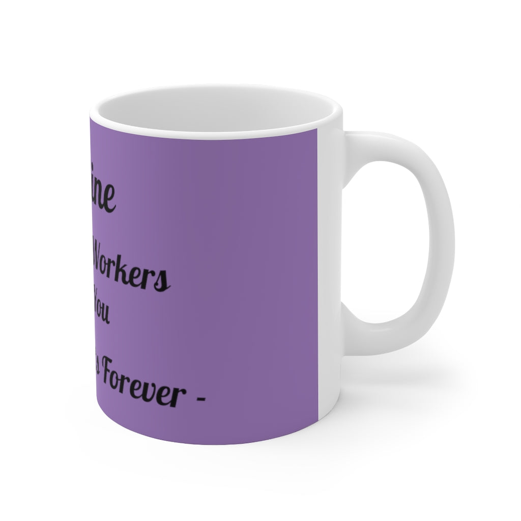 Frontline Healthcare Workers Purple Ceramic Mug 11oz