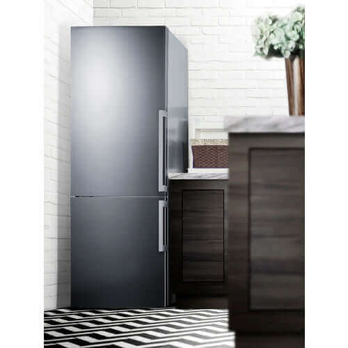 Summit Energy-Efficient Counter Depth Bottom Freezer Refrigerator