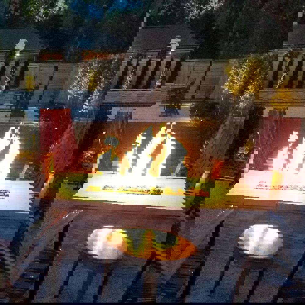 Warming Trends Ready to Finish Rectangular Gas Fire Pit, 48-Inch to 72-Inch Long