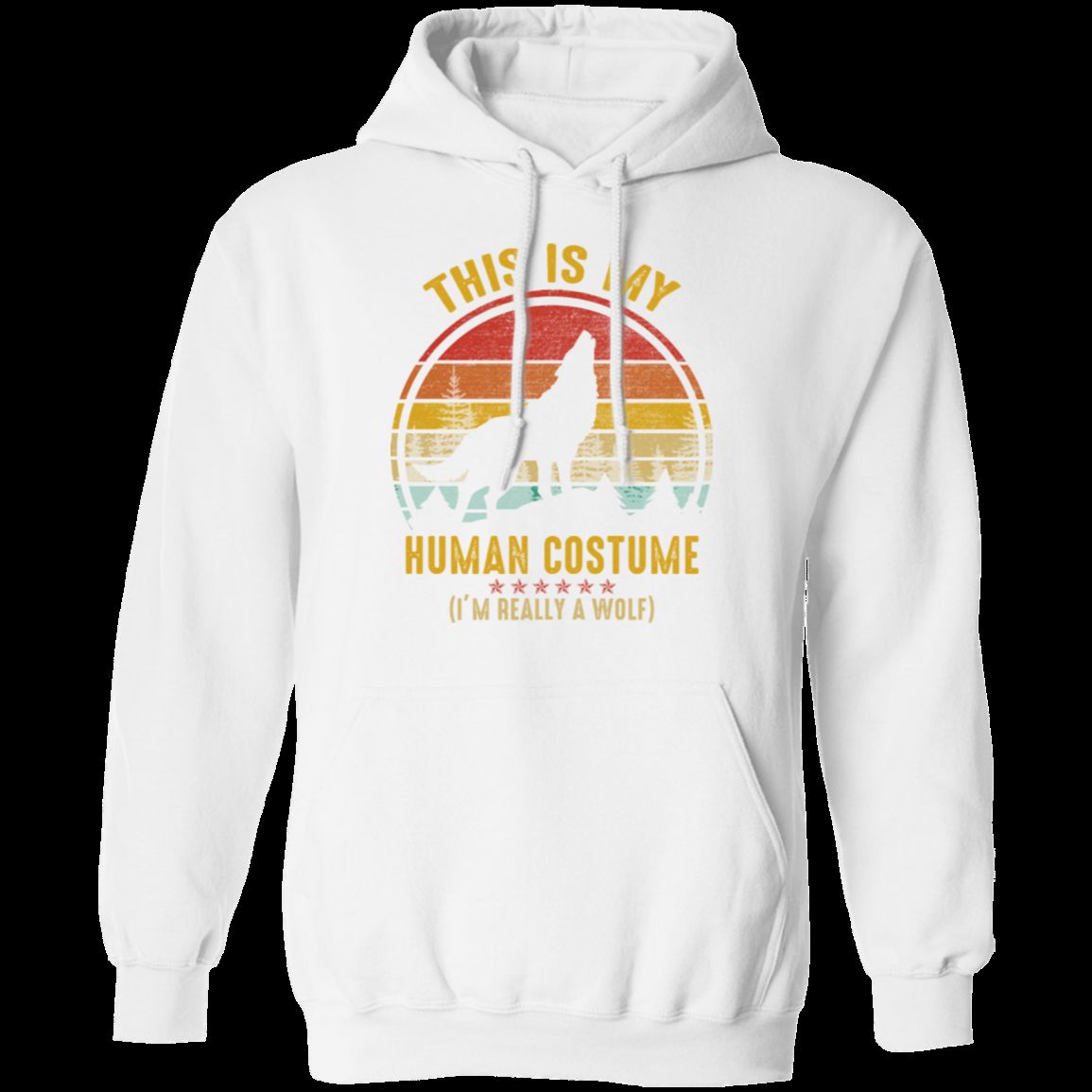 THIS IS MY HUMAN COSTUME Pullover Hoodie 8 oz.