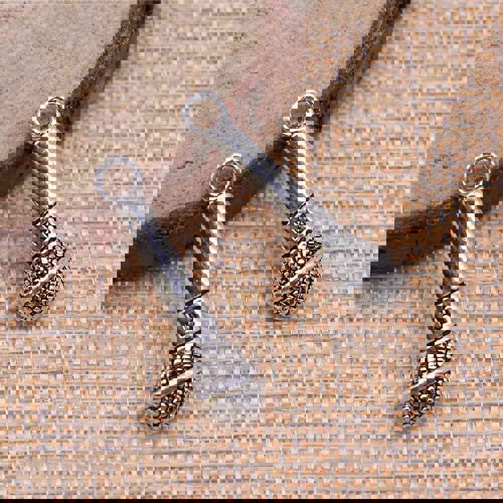 WYSIWYG 10pcs 25x7mm Microphone Charms Pendant for DIY Jewelry Making