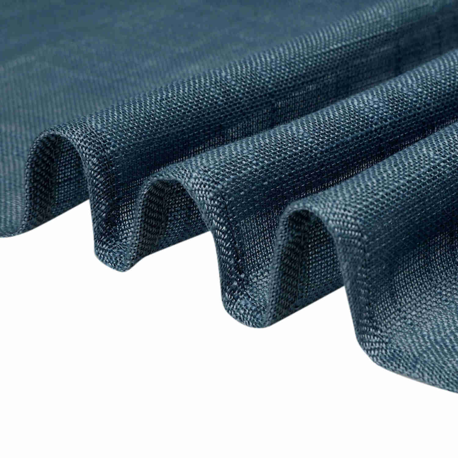 Blue Seamless Rectangular Tablecloth - Linen Look, Wrinkle Resistant (90x132)