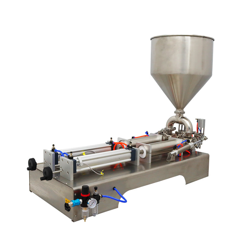 110V 50-500ml Dual-nozzle Paste & Liquid Filling Machine with Food Grade Steel