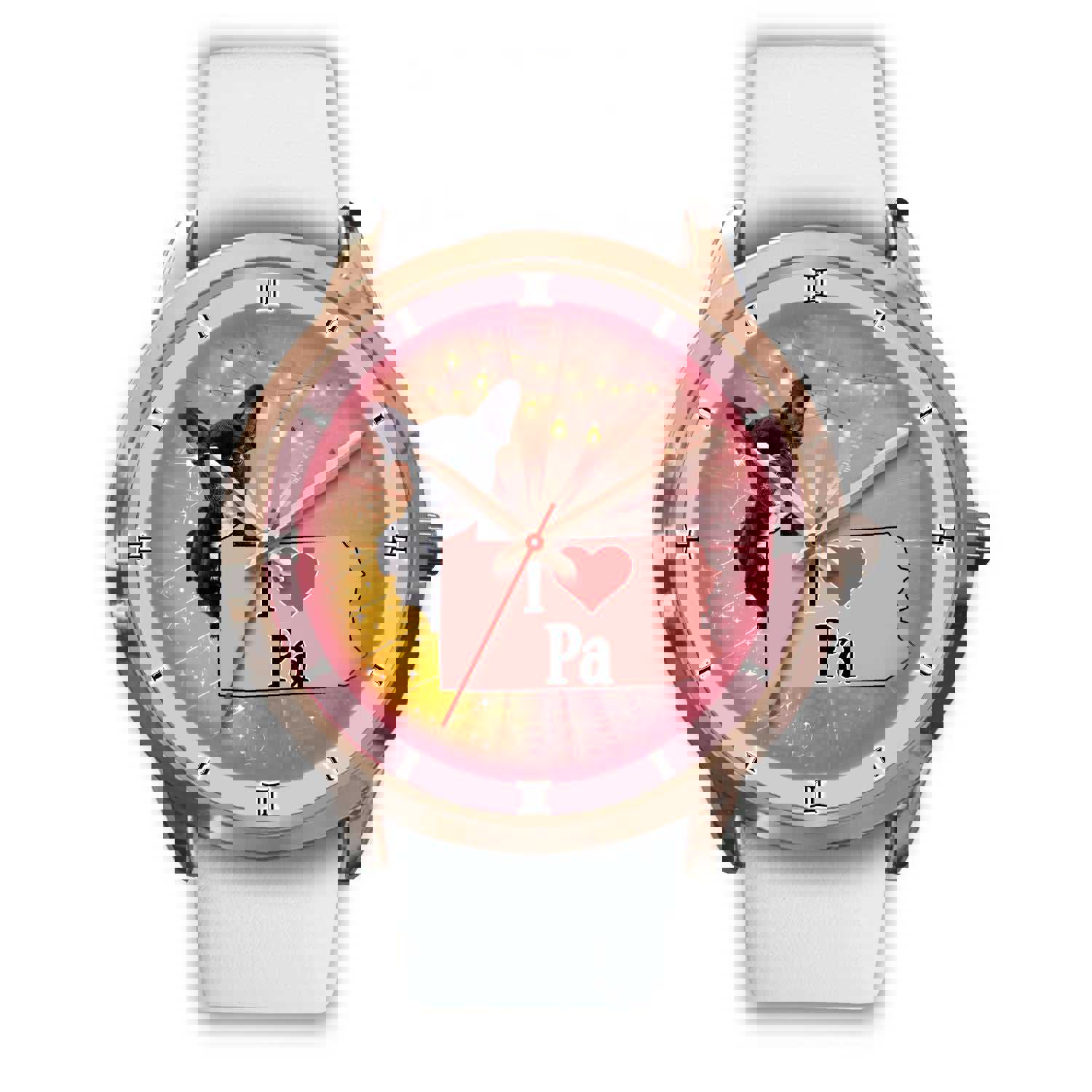 Cute French Bulldog Pennsylvania Christmas Special Wrist Watch