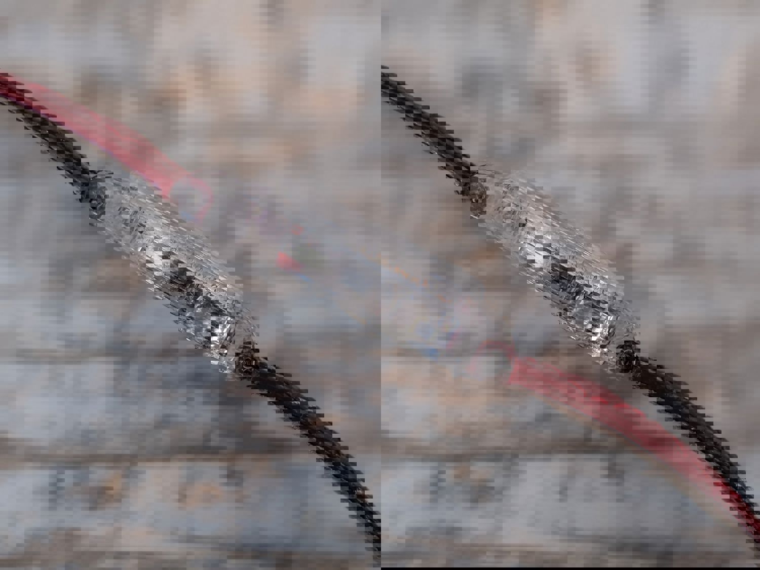 2003 Swatch Strawberry Jam LK243 Slim Ladies Wrist Watch - Red Quilted Leather