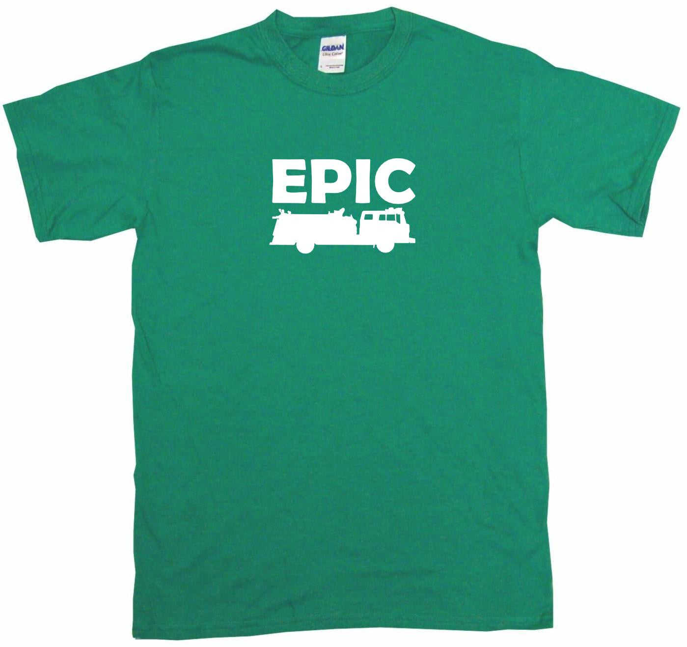 Epic Fire Truck Silhouette Tee Shirt OR Hoodie Sweat
