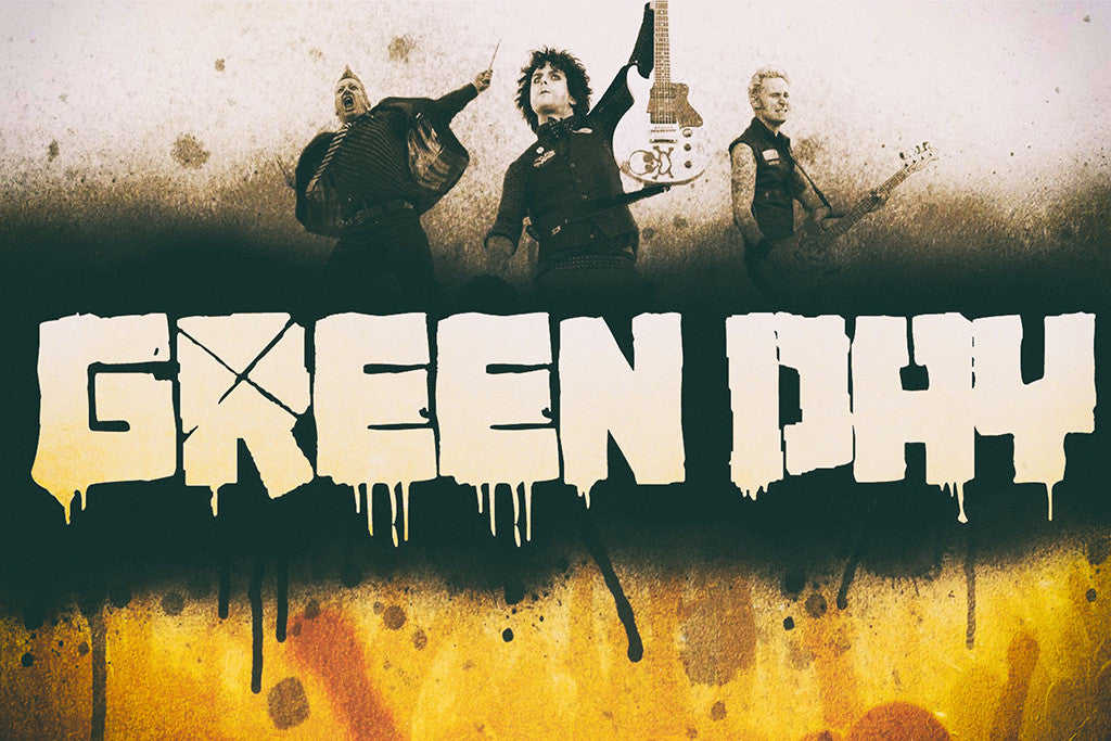 Green Day Group Rock Music Poster