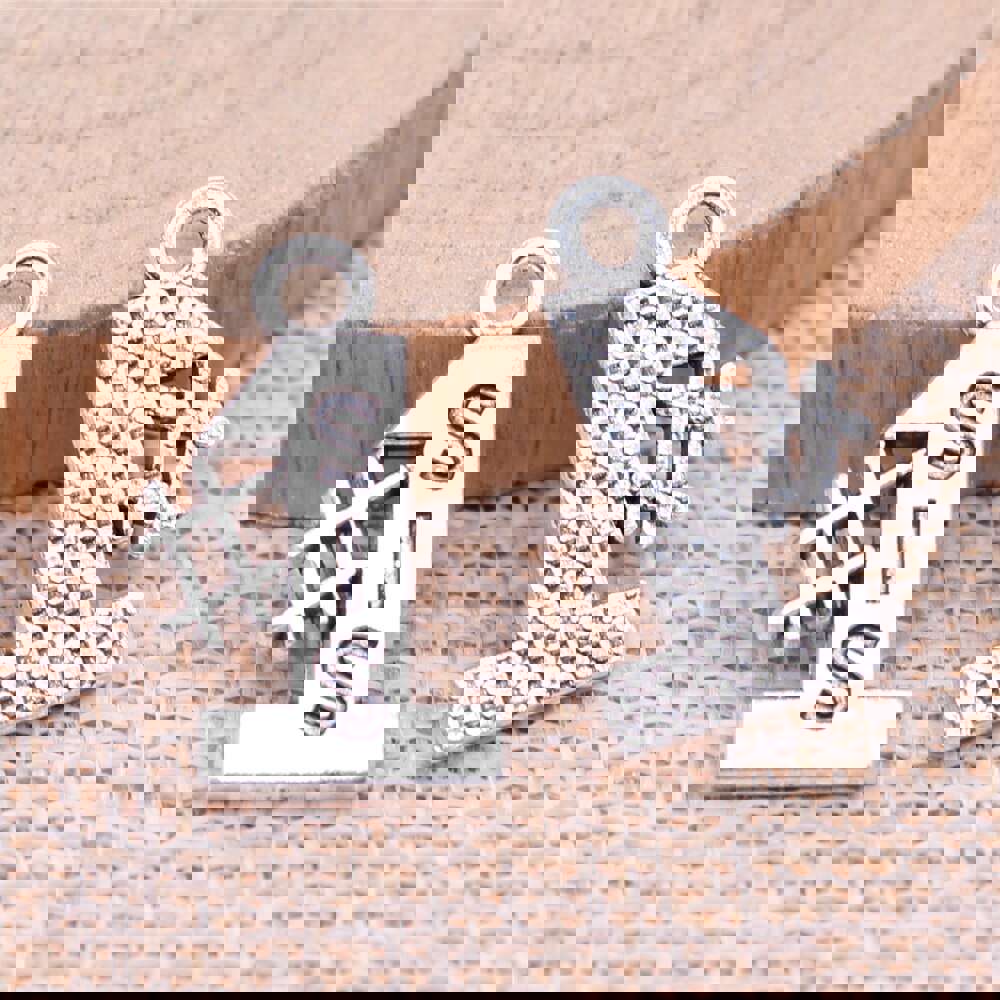 WYSIWYG 20pcs Antique Silver Charms Pendants for DIY Jewelry Making