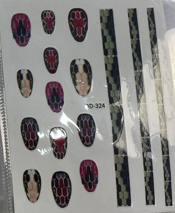 3D Luxury Designer LOGO Nail Stickers - Collection